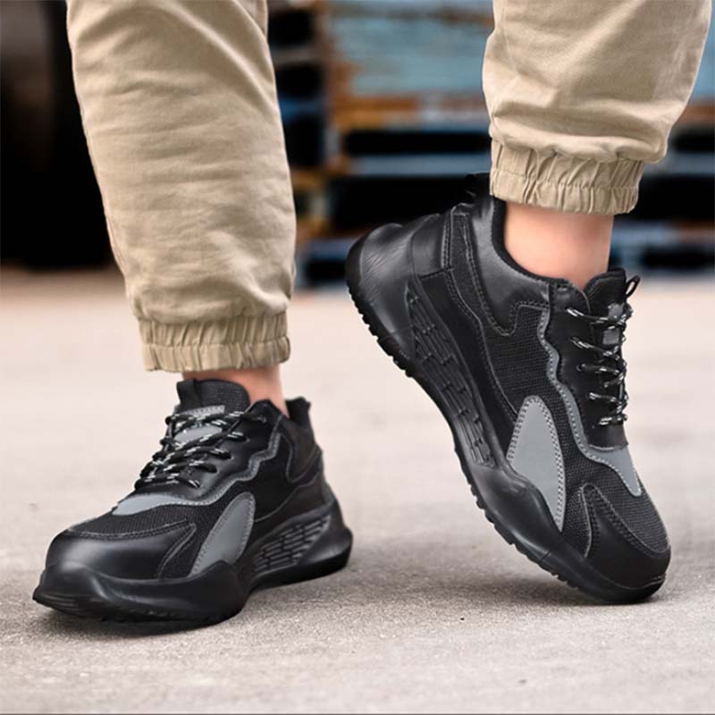 Chaussures de sécurité Fanmalls avec protection des orteils, résistantes à l'abrasion et aux perforations