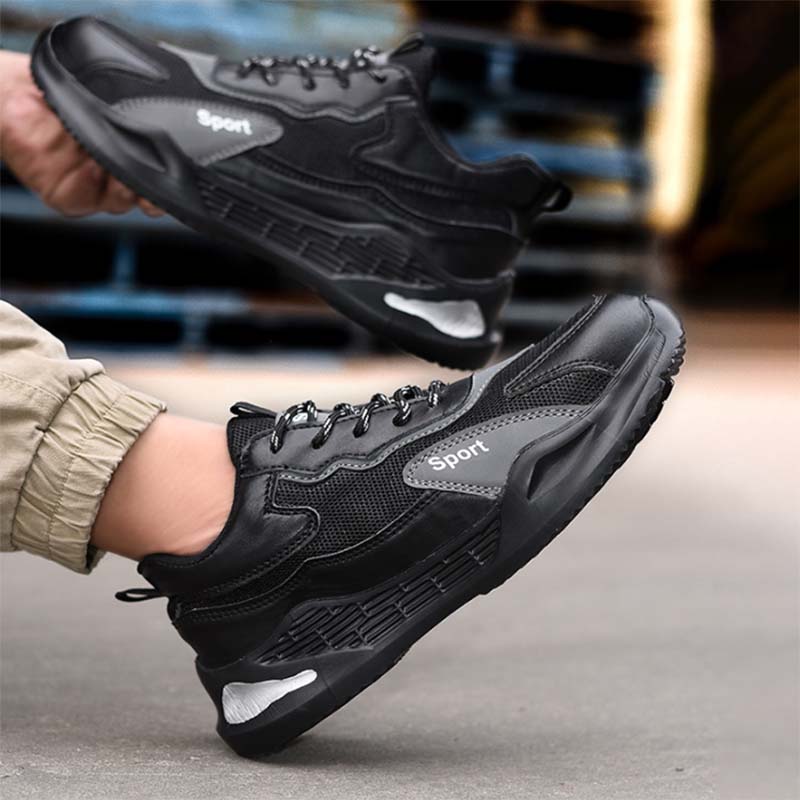 Chaussures de sécurité Fanmalls avec protection des orteils, résistantes à l'abrasion et aux perforations