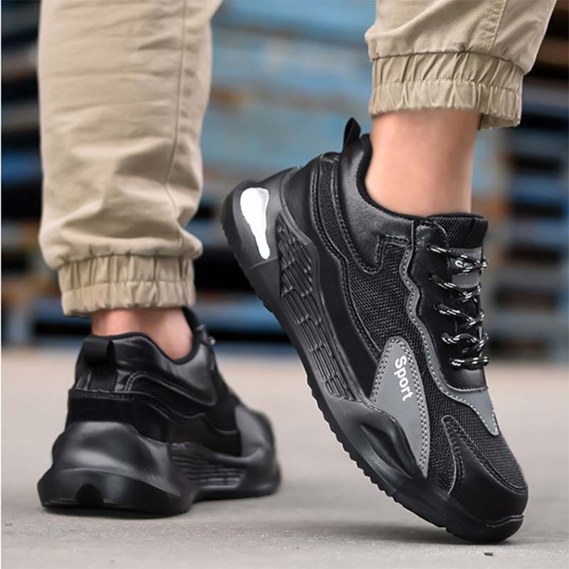 Chaussures de sécurité Fanmalls avec protection des orteils, résistantes à l'abrasion et aux perforations