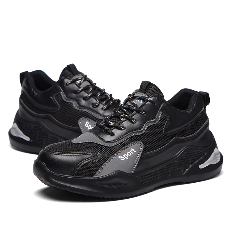 Chaussures de sécurité Fanmalls avec protection des orteils, résistantes à l'abrasion et aux perforations