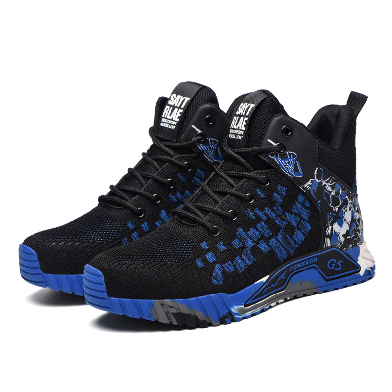 Fanmalls Chaussures de sécurité S3 - Anti-écrasement et anti-perforation, protection des chevilles