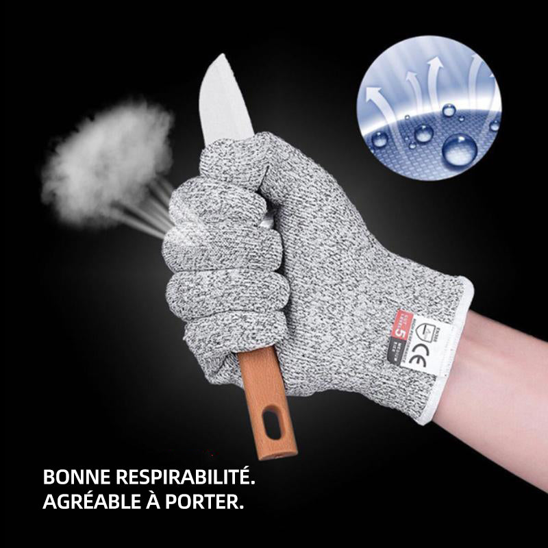 Fanmalls Gants de protection anti-perforation et anti-coupure