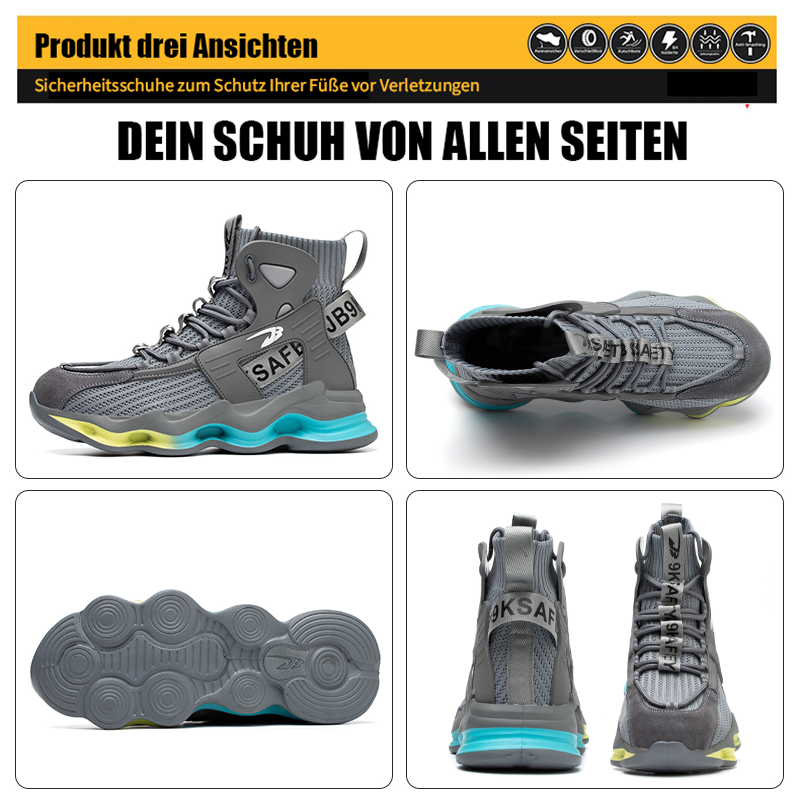Chaussures de sécurité S1 anti-écrasement, anti-perforation et résistantes à l'usure