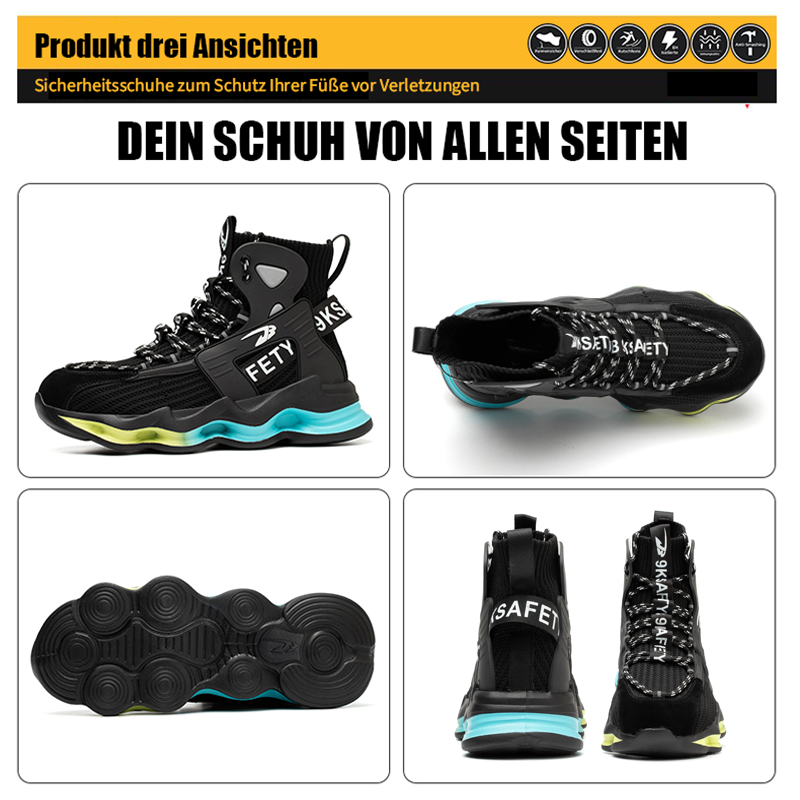 Chaussures de sécurité S1 anti-écrasement, anti-perforation et résistantes à l'usure