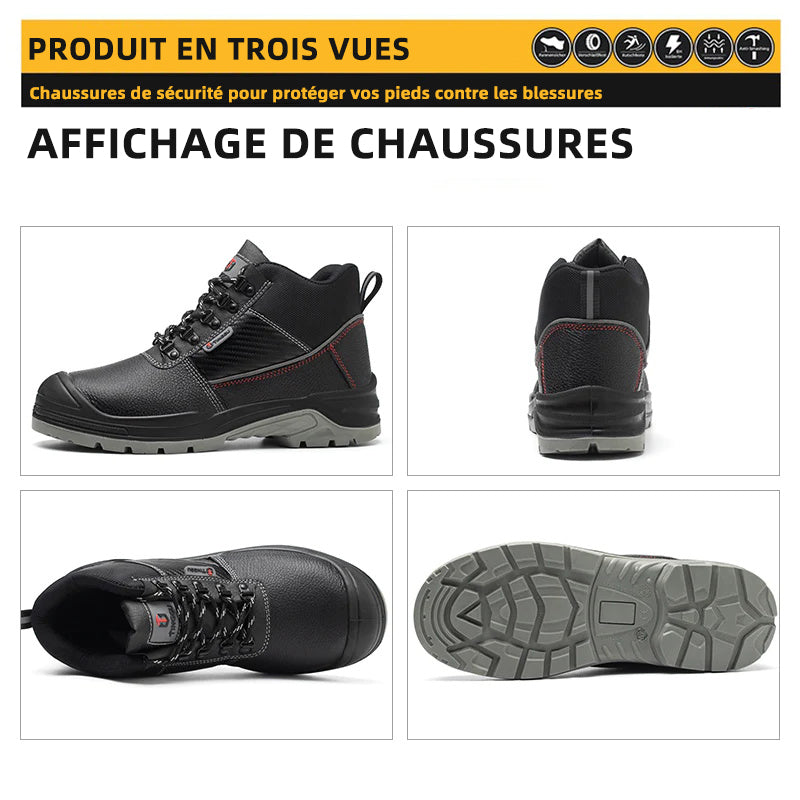 Chaussures de sécurité S3 anti-écrasement et anti-perforation avec EH et SRC supplémentaires