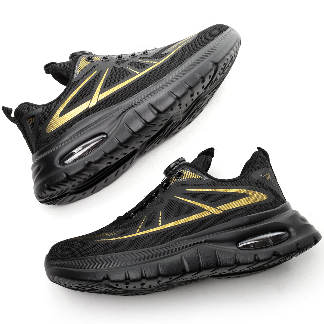 Fanmalls S3 Chaussures de sécurité ultralégères avec embout en acier et boucle rotative