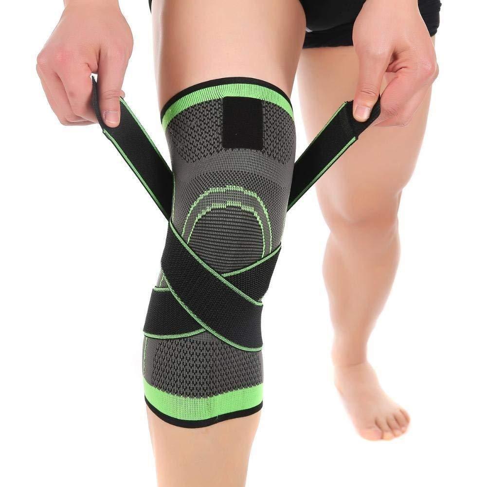 Fanmalls Genouillère Design 3D avec sangle ajustable et respirante
