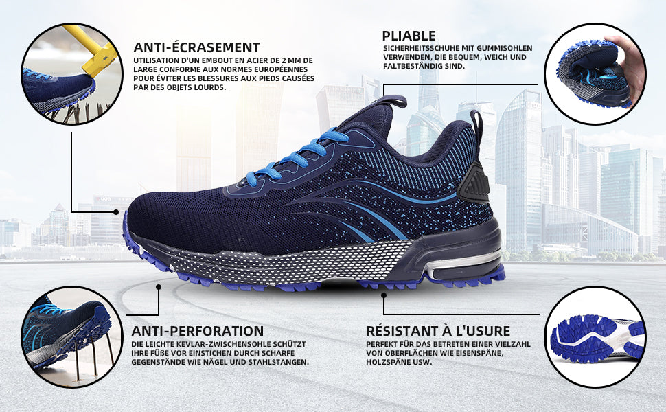 FANMALLS SAFETY CHAUSSURES DE SÉCURITÉ S1P