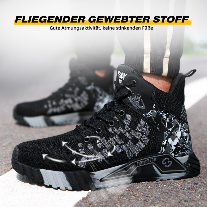 Fanmalls Chaussures de sécurité S3 - Anti-écrasement et anti-perforation, protection des chevilles
