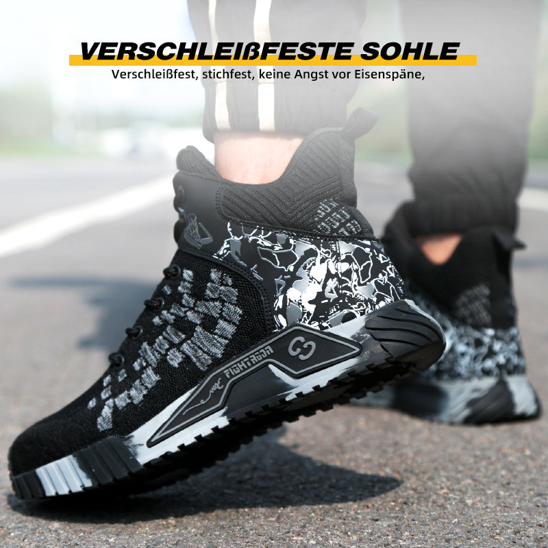 Fanmalls Chaussures de sécurité S3 - Anti-écrasement et anti-perforation, protection des chevilles