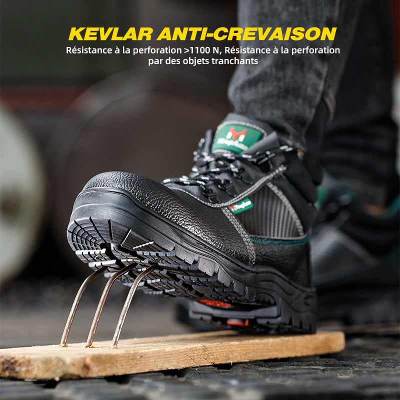 Chaussures de sécurité S3 imperméables et antidérapantes avec protection anti-perforation
