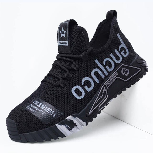 Fanmalls Chaussures de sécurité S3 - Anti-écrasement et anti-perforation, protection des chevilles