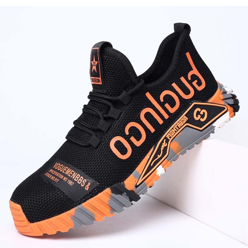 Fanmalls Chaussures de sécurité S3 - Anti-écrasement et anti-perforation, protection des chevilles