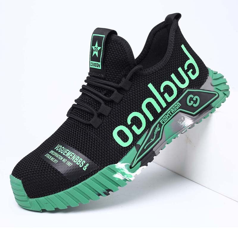 Fanmalls Chaussures de sécurité S3 - Anti-écrasement et anti-perforation, protection des chevilles