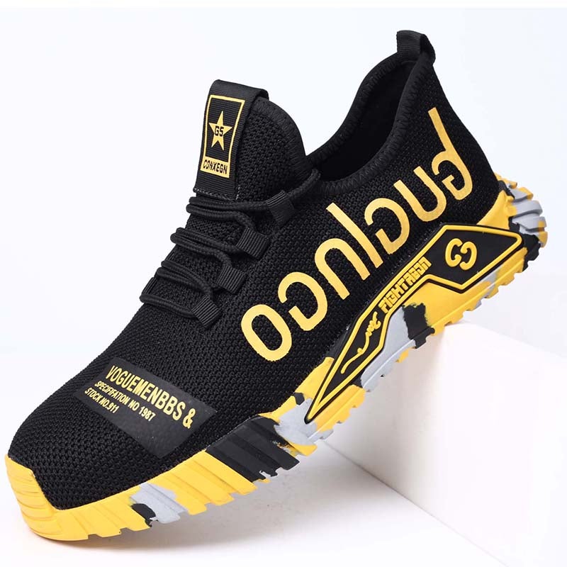 Fanmalls Chaussures de sécurité S3 - Anti-écrasement et anti-perforation, protection des chevilles