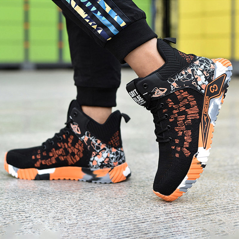 Fanmalls Chaussures de sécurité S3 - Anti-écrasement et anti-perforation, protection des chevilles
