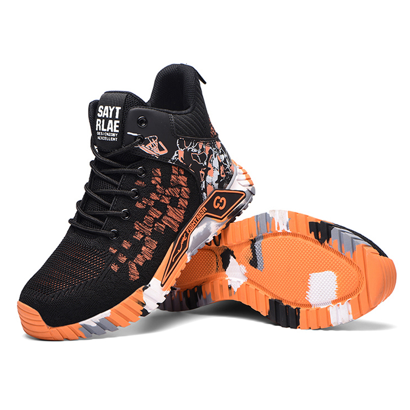 Fanmalls Chaussures de sécurité S3 - Anti-écrasement et anti-perforation, protection des chevilles