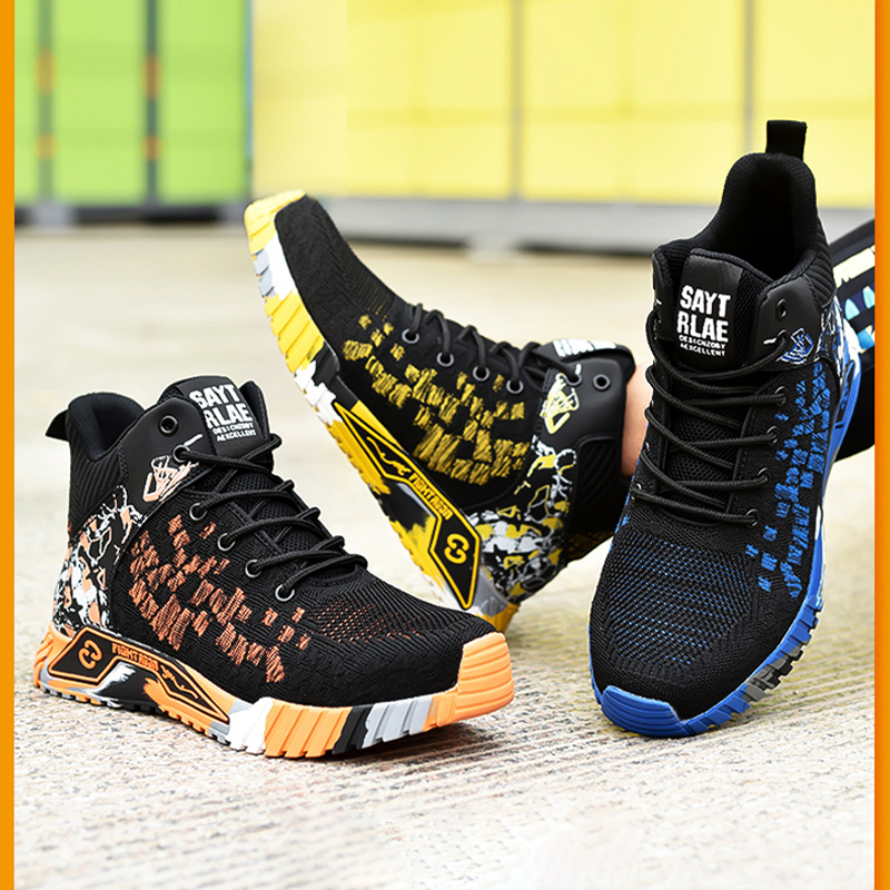 Fanmalls Chaussures de sécurité S3 - Anti-écrasement et anti-perforation, protection des chevilles