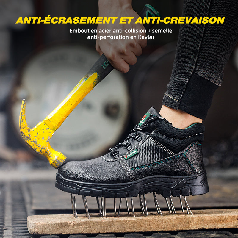 Chaussures de sécurité S3 imperméables et antidérapantes avec protection anti-perforation