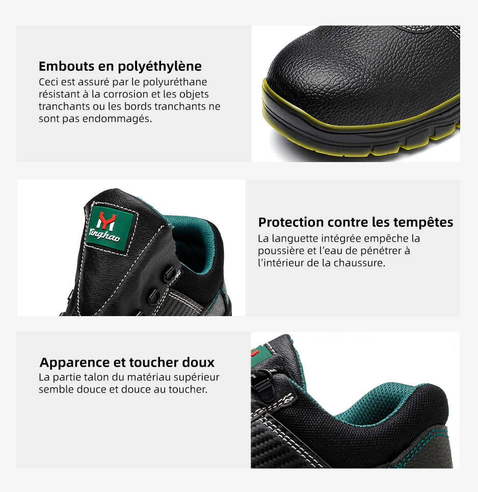 Chaussures de sécurité S3 imperméables et antidérapantes avec protection anti-perforation
