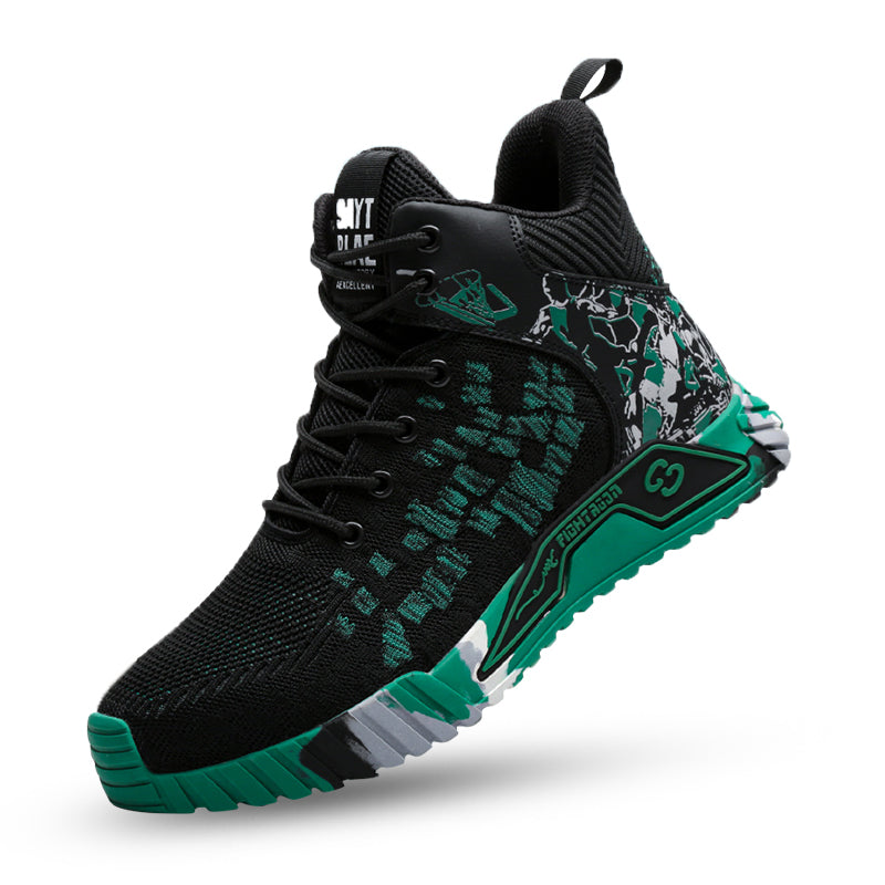 Fanmalls Chaussures de sécurité S3 - Anti-écrasement et anti-perforation, protection des chevilles